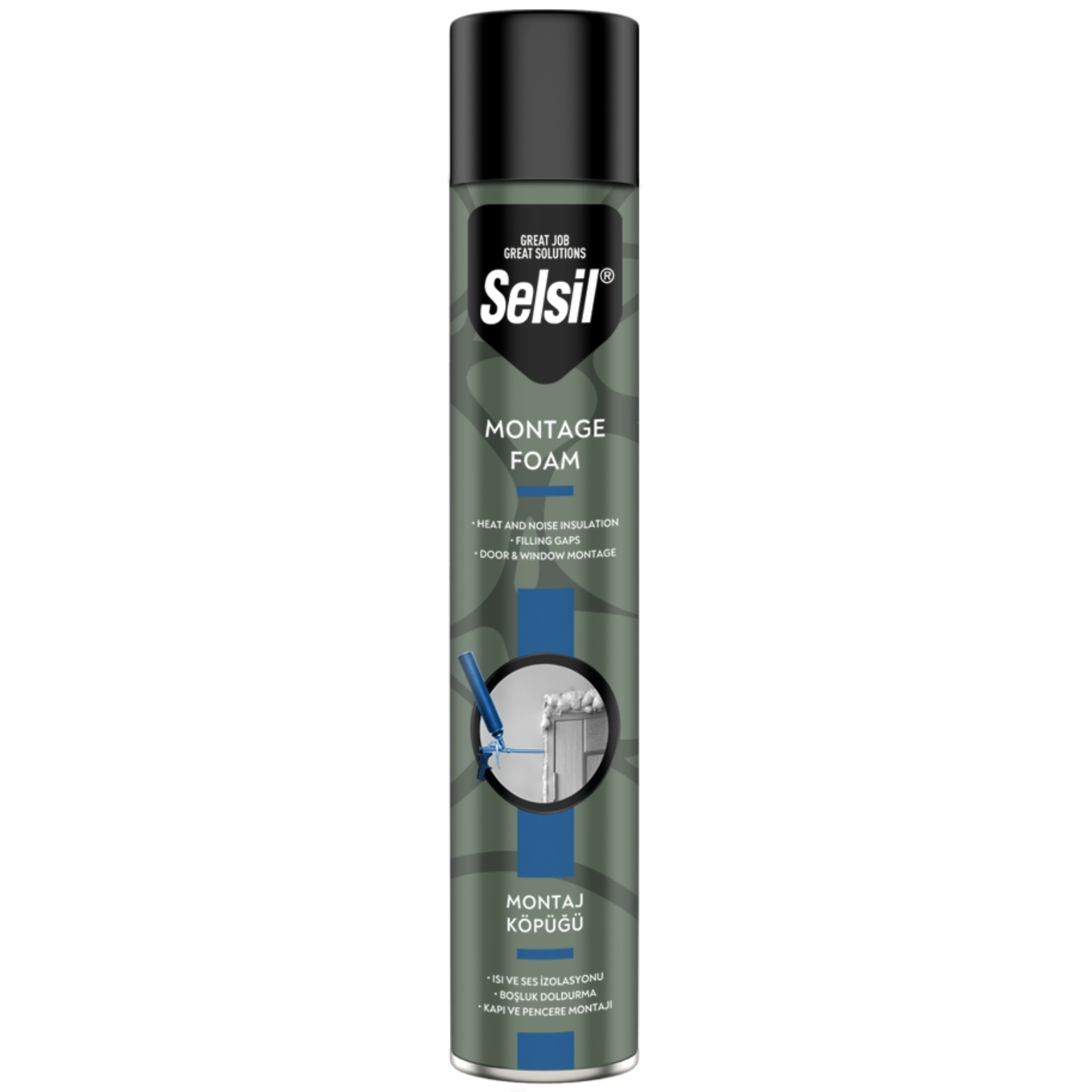 SELSİL PU MONTAJ KÖPÜK 750 ML 600 GRAM